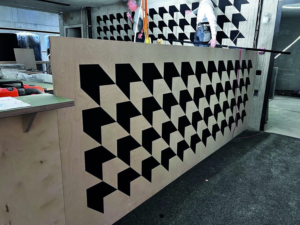 Grafische Wandgestaltung, Innenausbau